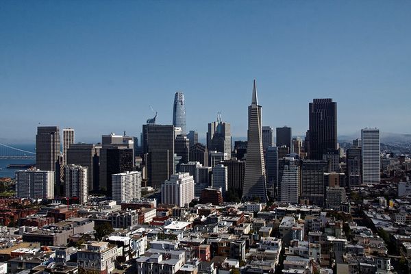 Le centre de San Francisco depuis la Coit Tower