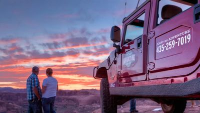 Safari en 4x4 au coucher du soleil - Hors piste extrême sur le sentier "Hell's Revenge"