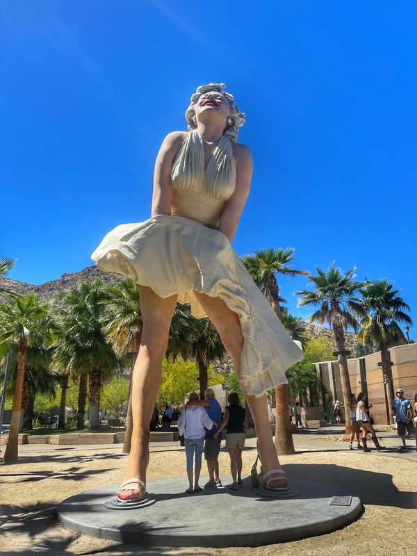 Statue Marylin Monroe à Palm Springs