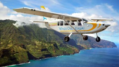 Survol aérien de l'île de Kauai