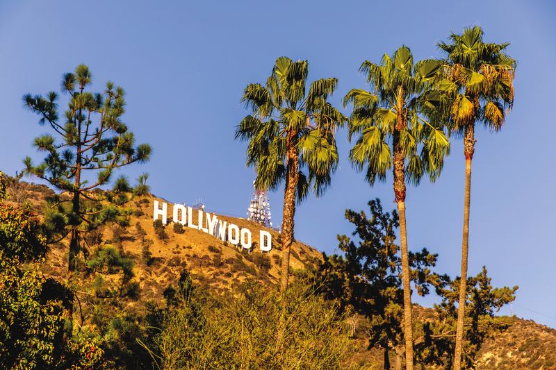 Vue sur le Hollywood Sign à Los Angeles